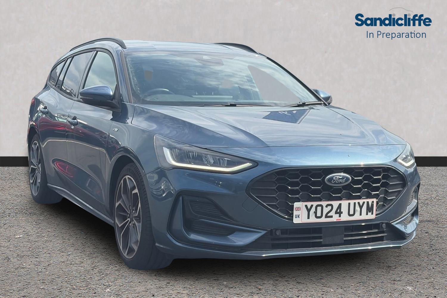 Blue 2024 Ford Focus 1.0T ST-Line X (125ps) Estate Estate Front-wheel drive Manual